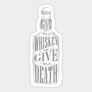 Whiskey Bottle Sticker